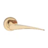 EuroArt Stainless Steel Lever 126mm Polished Brass British Hardware