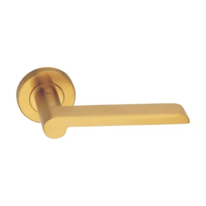 EuroArt Stainless Steel Lever 126mm Satin Brass British Hardware