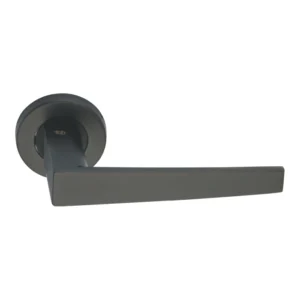 EuroArt Stainless Steel Lever 128mm Matt Black British Hardware