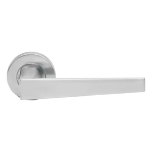 EuroArt Stainless Steel Lever 128mm Satin Stainless Steel British Hardware