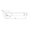 EuroArt Designer Stainless Steel Lever 135mm British Hardware