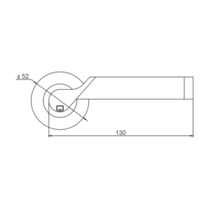 EuroArt Stainless Steel Lever 130mm British Hardware