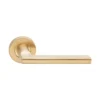EuroArt Stainless Steel Lever 135mm Satin Brass PVD British Hardware