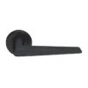 EuroArt Stainless Steel Lever 129mm Matt Black British Hardware