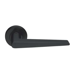 EuroArt Stainless Steel Lever 129mm Matt Black British Hardware