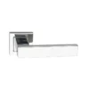 Lever Handle Square Rose with Escutcheon 130mm