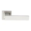 Lever Handle Square Rose with Escutcheon 130mm