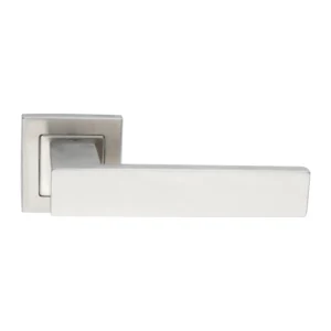Lever Handle Square Rose with Escutcheon 130mm