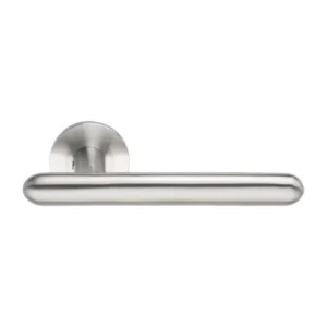 EuroArt Designer Stainless Steel Lever 165mm in Satin Stainless Steel British Hardware