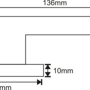 Designer Stainless Steel Lever Handle with 10mm Square Rose with Escutcheons 135mm Length British Hardware