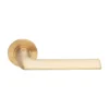 EuroArt Stainless Steel Lever 130mm Satin Champagne Gold British Hardware
