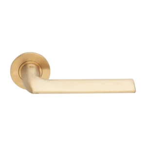 EuroArt Stainless Steel Lever 130mm Satin Champagne Gold British Hardware