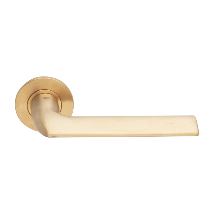 EuroArt Stainless Steel Lever 130mm Satin Champagne Gold British Hardware