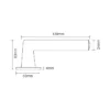 EuroArt Stainless Steel Lever 139mm British Hardware
