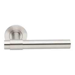 EuroArt Stainless Steel Lever 136mm Satin Stainless Steel British Hardware