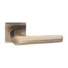 lever handle on square rose with escutcheon for doors, suitable for home doors, office doors, interior doors, premium stainless steel hardware