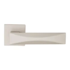 lever handle on square rose with escutcheon for doors, suitable for home doors, office doors, interior doors, premium stainless steel hardware