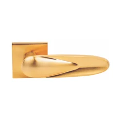 lever handle on square rose with escutcheon for doors, suitable for home doors, office doors, interior doors, premium stainless steel hardware