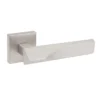 lever handle on square rose with escutcheon for doors, suitable for home doors, office doors, interior doors, premium stainless steel hardware