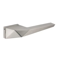 lever handle on square rose with escutcheon for doors, suitable for home doors, office doors, interior doors, premium stainless steel hardware