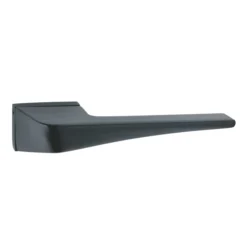 lever handle on square rose with escutcheon for doors, suitable for home doors, office doors, interior doors, premium stainless steel hardware