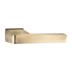 lever handle on square rose with escutcheon for doors, suitable for home doors, office doors, interior doors, premium stainless steel hardware