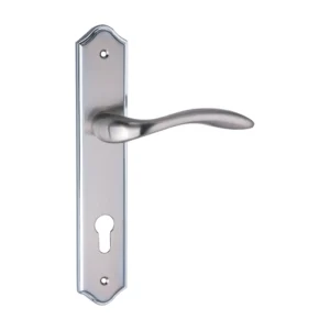 lever handle on shouldered backplate for interior and main doors