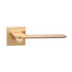 lever handle on square rose with escutcheon for doors, suitable for home doors, office doors, interior doors, premium stainless steel hardware