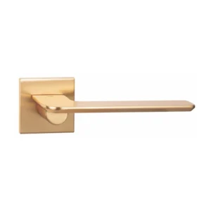 lever handle on square rose with escutcheon for doors, suitable for home doors, office doors, interior doors, premium stainless steel hardware