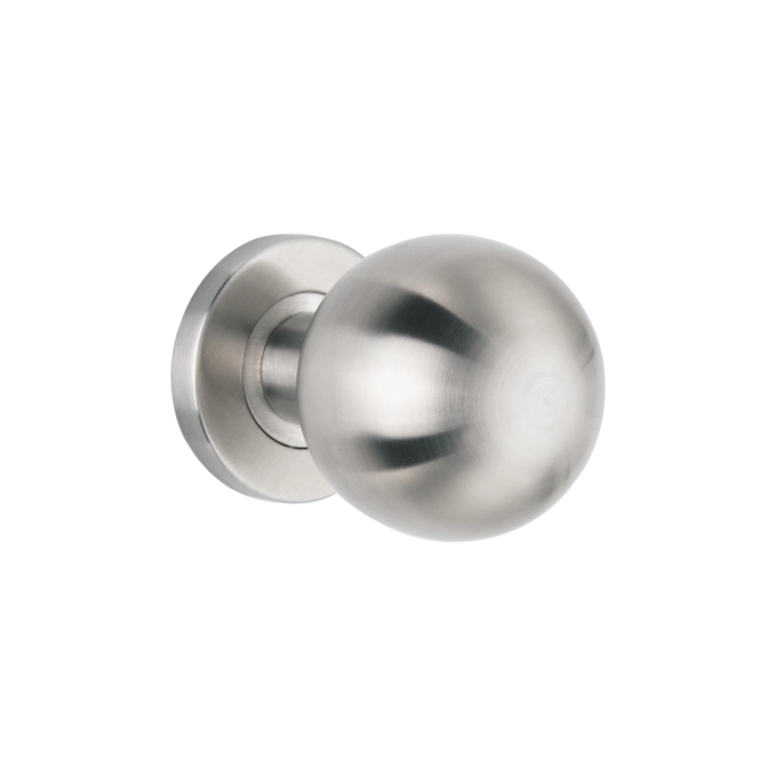stainless steel round mortice knob on rose for doors and cabinets