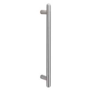 Stainless steel oval T door pull handle for modern doors