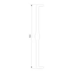EuroArt stainless steel Astrid Movida door pull handle for main doors and glass doors
