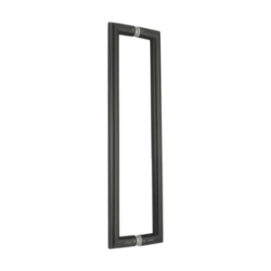 Stainless steel mitred door pull handle for doors