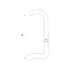 premium stainless steel cranked door pull handle for modern and commercial doors