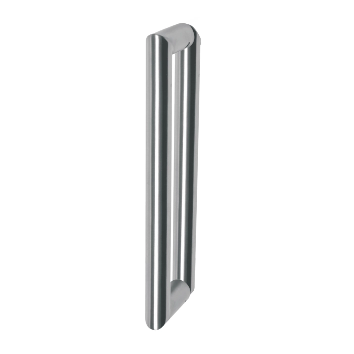 Stainless steel square mitred door pull handle for doors