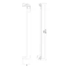 stainless steel wave door pull handle for home doors, office doors and interior doors, premium hardware