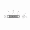 Aluminium Cabinet Knob Length 60mm