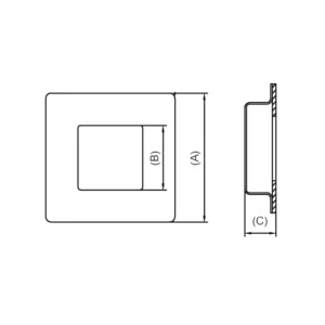 Stainless steel circular flush pull handle
