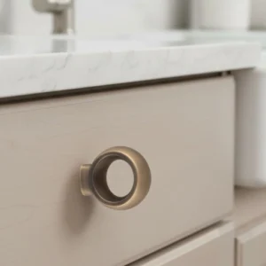 Brass cabinet knob 32mm modern furniture hardware knob for kitchen and wardrobe cabinets