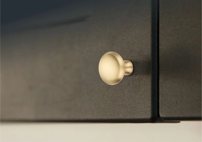 Brass round cabinet knob modern furniture hardware knob for kitchen and wardrobe cabinets