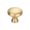 Brass round cabinet knob modern furniture hardware knob for kitchen and wardrobe cabinets