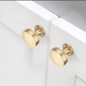 Brass round cabinet knob modern furniture hardware knob for kitchen and wardrobe cabinets