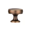 Brass round cabinet knob modern furniture hardware knob for kitchen and wardrobe cabinets