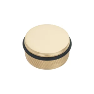 Brass door stop with matt antique brass finish