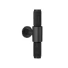 Brass T cabinet knob