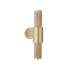 Brass T cabinet knob