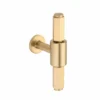 premium brass T cabinet knob handle for furniture doors and drawers