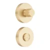 Brass turn and release knob for doors and furniture