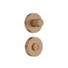 Brass turn and release knob for wathroom doors and furniture