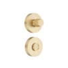 Brass turn and release knob for wathroom doors and furniture